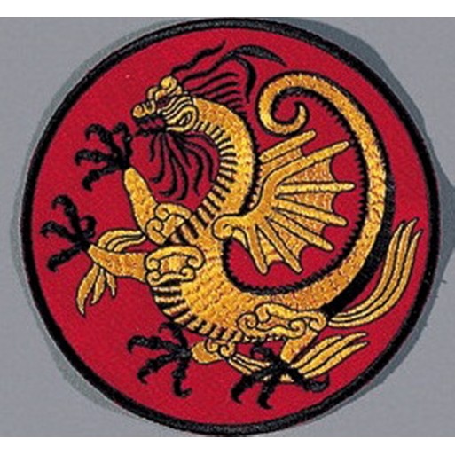 Sewn badge Dragon motif""