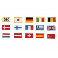 Sewn badge flags (different countries )