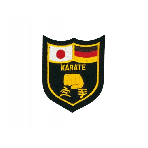 Sewn badge Karate black