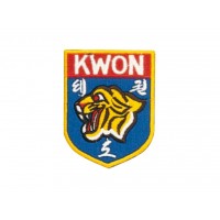 Sewn badge KWON tiger head