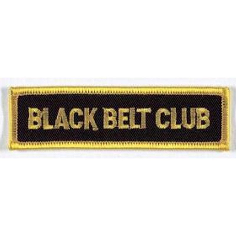 Sewn badge Black Belt Club