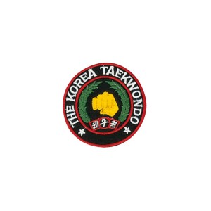 Sewn badge Korea TKD black